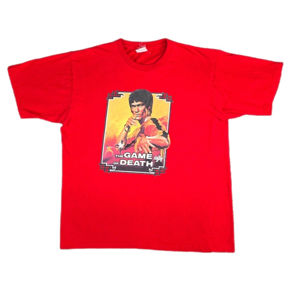 Vintage Radio Days Bruce Lee Game of Death Movie Graphic T Shirt XL